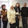 Bei der Eröffnung Ausstellung mit Tierplastiken von Reinhard Dachlauer im Kunsthaus Michel (von links): Geschäftsführer Daniel Michel, Andrea Brandl (Museen und Galerien der Stadt), Künstlerwitwe Else Dachlauer, Gerd Michel (Würzburg) und Ernst Scheuber (Sammler und Vertrauter des Künstlers).