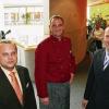 Vorstellung des neuen Führungsteams im Konferenzzentrum auf der Maininsel. Von links: Veranstaltungsleiter Bastian Graber, Chefkoch Georg Schmid und  Mercure-Direktor Michael Plume.