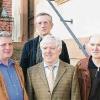 Die Bürgermeister der Gemeinde Birkenfeld verabschiedeten drei scheidende Gemeinderäte. Vorne von links: Bruno Götz, Bürgermeister Werner Schebler, Robert Endres, stellvertretender Bürgermeister Gerhard Müller. Hinten von links: Dritter Bürgermeister Hermann Meyer und Elmar Hüsam.
