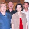 Unser Bild zeigt Bürgermeister Georg Böhm (links) gemeinsam mit den neuen Gemeinderäten Manfred Schön, Armin Doser, Eva Bindrim, Andre Haag, Leslie Dietz  und Jürgen Endres. Nicht anwesend war Edgar Köhler, der beruflich verhindert war.