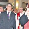 Bei Einzug in die Augustinerkirche: (von links) Kirchenrat Winfried Schlüter, Pastor Patrick Jones, Dekan Erhard Kroth und Pfarrerin Angelika Wagner.