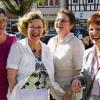 „Mellrichstadt lacht“ heißt die neue Aktion des Stadtmarketingvereins Aktives Mellrichstadt. Kathrin Blümm, Christine Link, Brigitte Proß und Christel Streit (von links) zeigen schon mal, wie's geht.