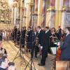 Dirigent Gerd Schaller und die Münchner Bachsolisten begeisterten das Publikum in der ehemaligen Klosterkirche in Ebrach. Sie spielten die Sinfonie Nummer 7 E-Dur von Anton Bruckner.