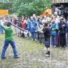 Bei den Ritterspielen ging es heiß her in Herbipolis Parva. Die Mittelalterstadt im Kürnachtal feierte 20. Geburtstag.