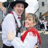 Martin Fellenstein und Katharina Kessler hatten sichtlich viel Spaß bei der Kirchweih in Frankenheim.
