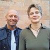 Jenny Karl, hier im Bild mit dem Lohrer Trainer Stefan Meyer, freut sich über den Gewinn der deutschen Polizeimeisterschaft.