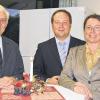 Domkapitular Hans Herderich und die beiden „Neuen“ auf dem Volkersberg Frank Greubel und Petra Müller (von links).