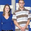 Gingen erfolgreich aus der Wahl hervor: Bezirksschülersprecherin Silke Symalla und stellvertretender Bezirksschülersprecher Gary Eschenbach von der Staatliche Berufsfachschulen für Kinderpflege, Hauswirtschaft und Sozialpflege Münnerstadt.