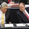 Suche nach Gemeinsamkeiten: Bundeswirtschaftsminister Michael Glos (links) und Bundesfinanzminister Peer Steinbrück.