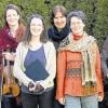 Akteure des Benefizkonzertes am Sonntag in Volkach (von links): Sylvia Sauer, Isabell Wemhöhner, Hanna Schäfer, Irmi Dotzel, Anita Krämer-Gerhard und Angelika Martin.