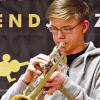 Der junge Karlstadter Trompeter Friedrich Wilhelm Schmilewski nahm mit Erfolg bei „Jugend jazzt“ teil.