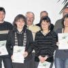 Für 25- und 40-jährige Mitgliedschaft bei der DJK Weisbach zeichneten der Vereins-Vorsitzende Andreas Hippeli (links) und der Vorsitzende des DJK-Diözesanverbands Würzburg Josef Friedrich (hinten rechts) bei der DJK-Hauptversammlung langjährige Mitglieder aus. Die Geehrten von links: Andreas Hippeli, Volker Geis, Carmen Dietz, Edgar Feinauer, Michaela Büttner, Walter Breier, Susanne Kleinhenz, Bernhard Reubelt und Josef Friedrich.