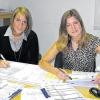 Im Gleichschritt zur und durch die Ausbildung: Lisa Joa (rechts) und Lena Rüth aus Langenprozelten.