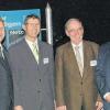 Beim BDS-Neujahrsempfang in Lohr strahlten um die Wette (von links) Tourismusmanager Dieter Wohlschlegel, Landrat Thomas Schiebel, BDS-Präsident Fritz Wickenhäuser und Ortsvorsitzender Helmut Baser.