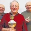 Die Vereinsmeister der Diebacher Brieftaubenfreunde (von links): Paul Knüttel (Zweiter), Werner Mathes (Sieger) und Herbert Koreck (Dritter und außerdem Jungflug- und Jährigenmeister).