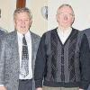 Ehrungen beim Gartenbauverein Niederwerrn: Im Bild die geehrten Mitglieder umrahmt vom Vorsitzenden Willi Haag (links) und seiner Stellvertreterin Karola Laupert (rechts): Karl Bärmann,  Willi Raab, Günther Spiegel und Walter Lauerbach.