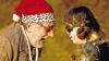Tübinbgen (lsw)   Martin Huber als erfolgloser Dichter und Nele Winkler als sein sprechender Hund in einer Probenszene am Zimmertheater in Tübingen. Das Stück basiert auf dem Roman von Paul Auster und hatte am Samstag Premiere, der US-Musiker Adam Green schrieb die Musik dazu.