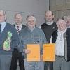 Der Bezirksverband Unterfränkischer Rassekaninchenzüchter hat verdiente und langjährige Mitglieder geehrt. Im Bild (von links) neuer Bezirksvorsitzender Josef Steinack, Rudolf Heil, Landesvorstandsmitglied Erwin Leowsky, Franz Schenk, Bürgermeister Peter Pfister, Helmut Hein, Justin Koletnik, Günther Löffler, Winfried Wießner, Thomas Müller, Wolfgang Trunk und der zum Bezirksehrenvorsitzenden ernannte Elmar Riedmann.