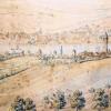 Ansichten von Kreuzwertheim: Eine Ausstellung mit dem Titel „Von Merian bis Modersohn“ zeigt im Wertheimer Grafschaftsmuseum Bilder der Marktgemeinde, die heuer das Jubiläum „1000 Jahre Marktrecht“ feiert. Unsere Abbildung zeigt einen Ausschnitt aus einem Aquarell von Heinrich Hofmann (1779 bis 1866).