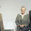 Bad Königshofens Bürgermeister Thomas Helbling und die Stadträtinnen Inge Keßler (rechts) und Erika Idriss waren bei der Eröffnung der Keramikausstellung in Römhild mit von der Partie.