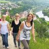 Waren auf der „Tour de Kallmuth“ am Sonntag beim „Weinfest im Grünen“ mit von der Partie: Weinprinzessinnen aus dem Landkreis Main-Spessart und dem benachbarten Baden.