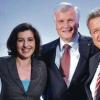 Strahlendes CSU-Quartett in München (von links): Generalsekretär Alexander Dobrindt, seine Stellvertreterin Dorothee Bär, Parteichef Horst Seehofer und Spitzenkandidat Markus Ferber.