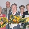 Für 50 Jahre Ortsmitgliedschaft bei der Katholischen Arbeitnehmer-Bewegung Ramsthal wurden geehrt (von links) Elmar Sixt, Gertrud Sixt, Theo Sixt, Elisabeth Unsleber, Irmgard Kühnlein, Rita Rösch, und Erika Neder.