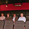 Am Mittwoch in dieser Woche eröffnet die Filmwelt Schweinfurt Am Oberen Marienbach. Zuvor fand eine Begehung für die Medien statt (von links): die Söhne Timo und Stefan Schaufler, Architekt Andreas Herrmann und Vater Heinz Schaufler.