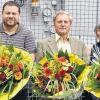 Stefan Guckenberger, Dieter Hübner und Gertrud Breitenbach nahmen am Mittwochvormittag im Pumpspeicherwerk Langenprozelten aus der Hand von Christina Amthor (links) und Dieter Weißenberger (rechts) Preise der E.ON-Wasserkraft entgegennehmen.