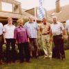 Gemeinsam mit allen Mitarbeitern wird heute ein großes Fest bei Elektro-Scheuermann gefeiert. Unser Bild zeigt von links: Ludwig Scheuermann, Barbara Hemmerich, Maria Scheuermann, Jürgen Heizenröder, Erich Kempl, Uwe Woitas und Hans Scheuermann.