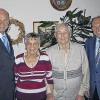 Diamantene Hochzeit feierten am Dienstag Ingeborg und Albert Bauer in Uettingen. Mit dabei: Landrat Eberhard Nuss (links) und Bürgermeister Karl Meckelein.