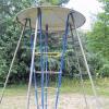 Klettergerüst auf dem Spielplatz an der Tilsiter Straße.