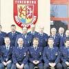 Zahlreiche Feuerwehrmänner wurden in Burgpreppach geehrt. Gratulierten: Bürgermeister Karlheinz Denninger, seine Stellvertreter Helmut Schwappach und Hermann Niediek, Kommandant Manfred Schirdewahn, Kreisbrandrat Josef Jüngling, stellvertretender Landrat Bernhard Ruß und Kreisbrandinspektor Peter Hegemann.
