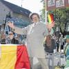 Als originellster Wagen wurde bei der Kirchweih in Untersteinbach der Wagen des Fischervereins Rauhenebrach mit dem von Siggi Reitz dargestellten Hape Kerleling-Figur Horst Schlämmer prämiert.
