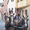 Gekonnt und verkehrssicher steuerten die sieben zukünftigen Kutscherinnen die Wagonette mit den Pferden der Rasse Schwarzwälder Füchse durch Gambach. Sie nahmen an der Kutschprüfung teil, die der Reiterhof Oschmann organisierte.