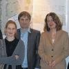 Preisverleihung beim Architektenwettbewerb Schaufenster der Region am Kreuzberg (von links): Bürgermeister Udo Baumann, Bruder Johannes Matthias, das erfolgreiche Architektenteam Kerstin Wahrer und Jens Barkowsky, Ingrid Burgstaller, Armin Keller (oberste Baubehörde beim Innenministerium und gebürtiger Bischofsheimer) und Architekt Gregor Bäumle (Leitung des Wettbewerbs).