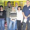 Die Sieger des Adam-und-Eva-Schießens der Hammelburger Reservisten (von links): Heinz und Franziska Falkenhain, (dazwischen Kassier Helmut Britt), Stefan Ruppert und Eva Neeb, Manfred und Elisabeth Neeb, Vorsitzender Leander Rüfer und Valentina Gass.