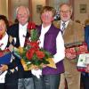 In der Jahresversammlung der Wanderfreunde Rieneck wurden treue Mitglieder mit Urkunde und Präsent ausgezeichnet (von links): stellvertretender Vorsitzender Walter Plume, Günter und Betty Suckfüll, Erhard Bechold, Erna und Georg Nickel, Willi Elzenbeck, und Vorsitzender Helmuth Spahn.