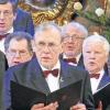 Passionierte Münnerstädter Sänger der Liedertafel um Hubert Mangold bei der TV-Aufzeichnung.