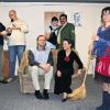 (mm) Auch 2010 wird im Gemeindehaus in Madenhausen Laientheater gespielt. Die Theatergruppe führt den amüsanten Dreiakter „Total durchgedreht“ auf. Im „Vorprogramm“ spielt die Jugendgruppe den lustigen Einakter „Auch Omas brauchen Liebe“. Die Aufführungen finden am 29./ 30./ 31. Januar, sowie am 5. und 6. Februar statt. Vorstellungsbeginn ist jeweils um 19.30 Uhr; am Sonntag, den 31. Januar  um 14 Uhr. Karten für 6 beziehungsweise 7 Euro gibt es im Vorverkauf am Sonntag, 10. Januar von 10 bis 12 Uhr im Gemeindehaus Madenhausen. Danach bei Hiltrud Ehrhard  (0 97 20) 657. Kinderermäßigung gibt es für die Vorstellung am Sonntag, 31. Januar. Unser Bild zeigt die Akteure (von links): Oliver Zschocke, Michael Ehrhard, Johann Genahl, Anna  Lea van den Berg, Hermann Weigand, Ursula Weidinger, Edith Brandl.
