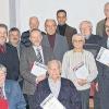 Ehrungen beim Musikverein: Ausgezeichnet wurden aktive (Bild oben) und passive Mitglieder, die der Gemeinschaft schon lange die Treue halten.