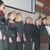Premiere in Burgsinn:  Das „Singforum Karlstadt“ (im Bild) nahm zum ersten Mal am Liederabend in der Sinngrundhalle teil.