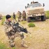 Einsatz in Afghanistan: Das Fahren mit dem Mannschaftstransporter Dingo lernen Bundeswehrsoldaten im Ausbildungszentrum Hammelburg/Wildflecken.
