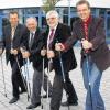 An Stöcken: Klinikums-Geschäftsführer Harald Barlage, Barmer-Marketingleiter Jürgen Tenschert, Bürgermeister Wolfgang Back und Kurdirektor Thomas Beck (von links).