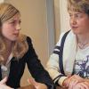 Jugend trifft Erfahrung: Im Mentoring-Programm der unterfränkischen Frauen-Union betreuen erfahrene Amtsträgerinnen Nachwuchspolitikerinnen. Von links: Studentin Christina Curtaz und EU-Parlamentarierin Anja Weisgerber.