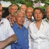 Flohen 1950 aus der noch jungen DDR in den Westen: (von links) Karl Herzog, (hinten) Alfred Lampe, Siegfried Schallert, (vorn) Günter Holzapfel, Heinz Kremp, Adelheid Clausius, Friedrich-Carl Mittelstaedt und Reinhard Voss.