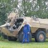 Schwerer als die Vorgänger: der neue Transportpanzer Fuchs, mit dem in Hammelburg ausgebildet wird.