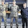 Jubiläum und Ehrung: Oberleutnant Enrico Langhärig, Übungsplatz-Kommandant Hans-Joachim Gehrlein und Oberbrandmeister Dieter Ebert.