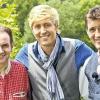 „Musikantendampfer“ unterwegs: Die ARD-Show, präsentiert von Maxi Arland (Mitte), wird an diesem Samstag um 20.15 Uhr ausgestrahlt. Gedreht wurde unter anderem in Lohr. Mitwirkende waren auch die „Ladiner“, die auf der Karlsburg aufspielten.