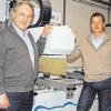 Familienbetrieb in der vierten Generation: Herbert und Holger Hartmann aus Zeitlofs.